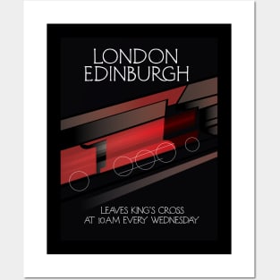 London to Edinburgh Locomotive poster Posters and Art